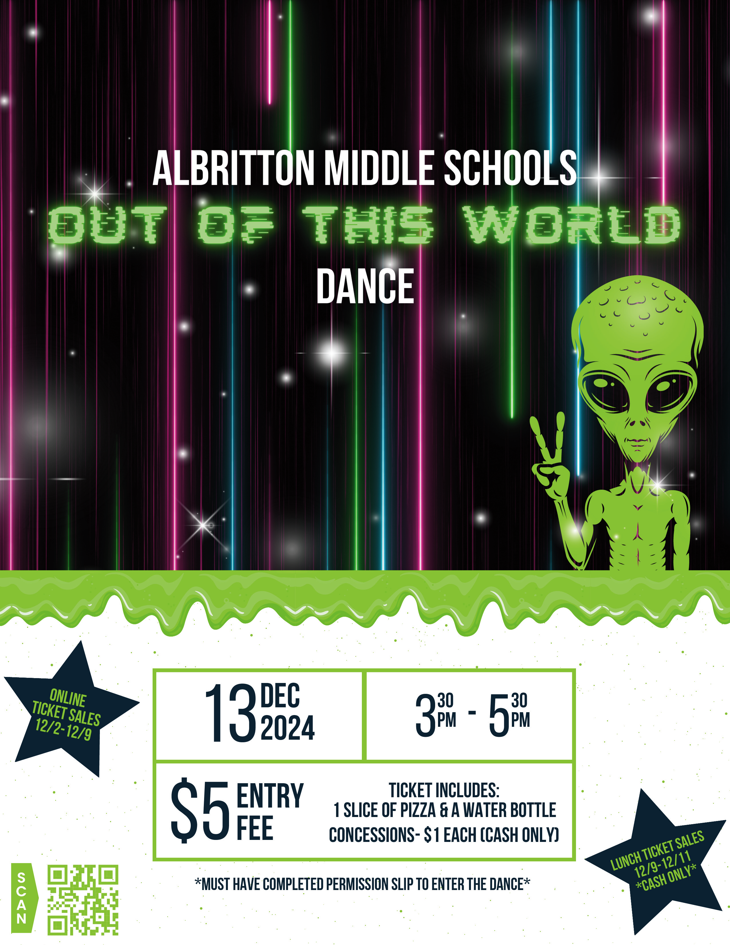 Alien image dance flier
