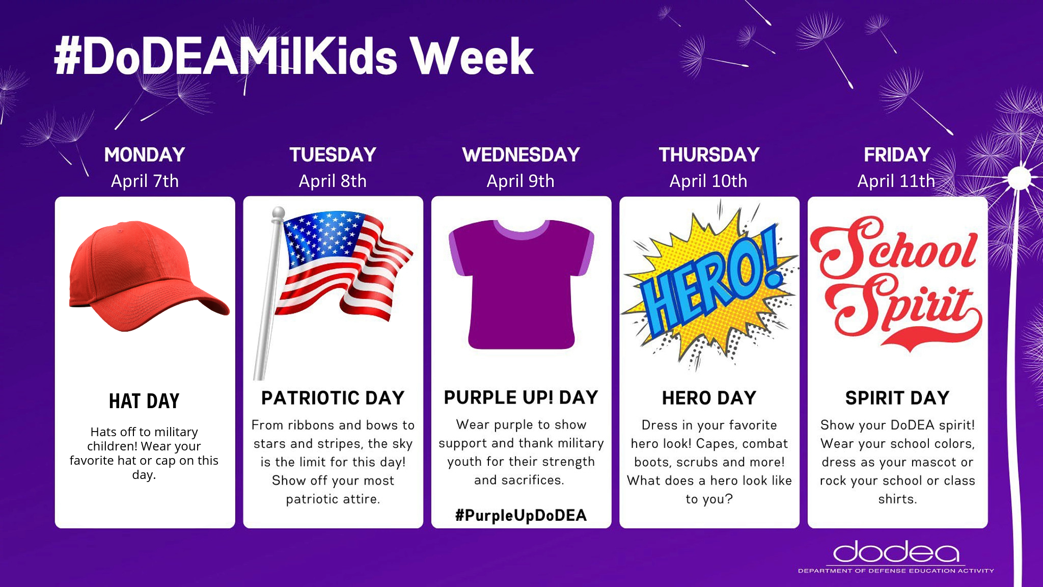 Month of the Military Child Dress Up Week
