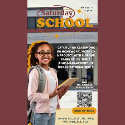 Saturday School Flier Square